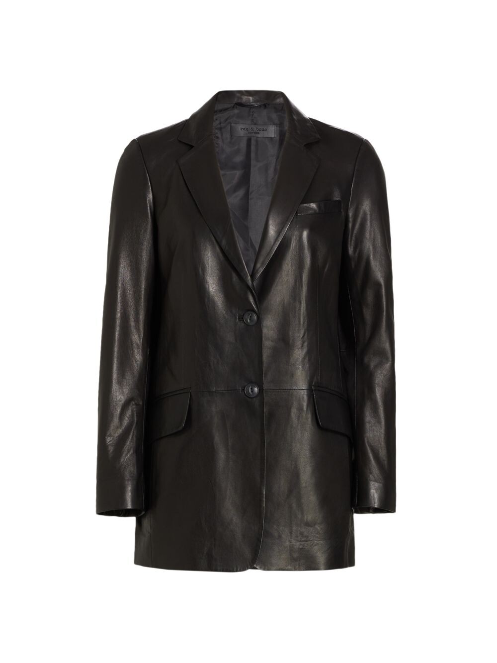 

ICONS Кожаный блейзер Charles rag & bone, черный