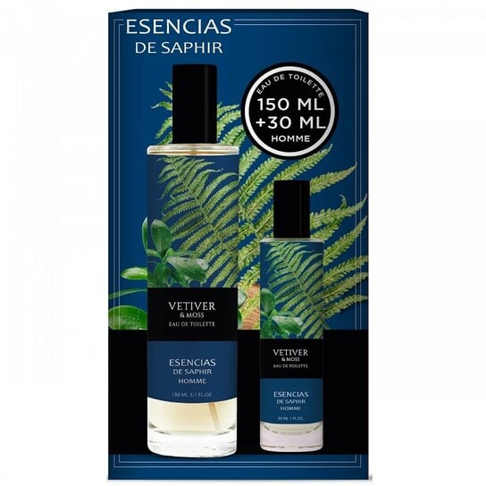 

Парфюмерный подарочный набор, 2 шт. Saphir, Esencias Vetiver & Moss