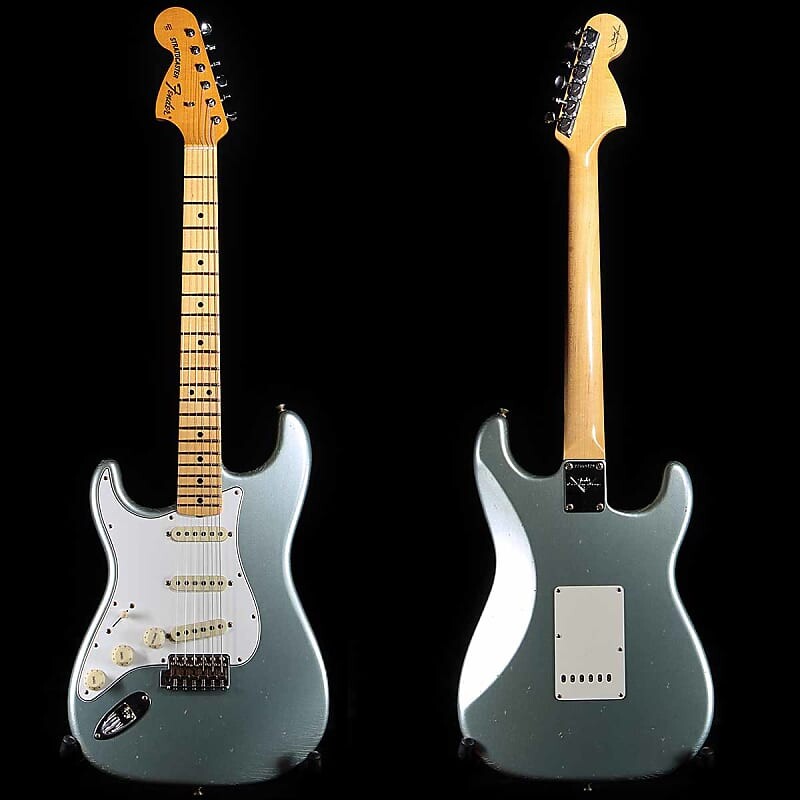 

Электрогитара Fender Custom Shop 69 Strat relic Fire Mist Silver lefty lefthanded LH