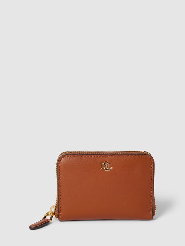

Кошелек с этикеткой, модель ZIP Lauren Ralph Lauren, коньячный цвет