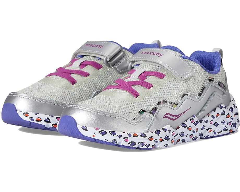 

Кроссовки Saucony Flash A/C 2.0, цвет Silver/Multi/Leopard