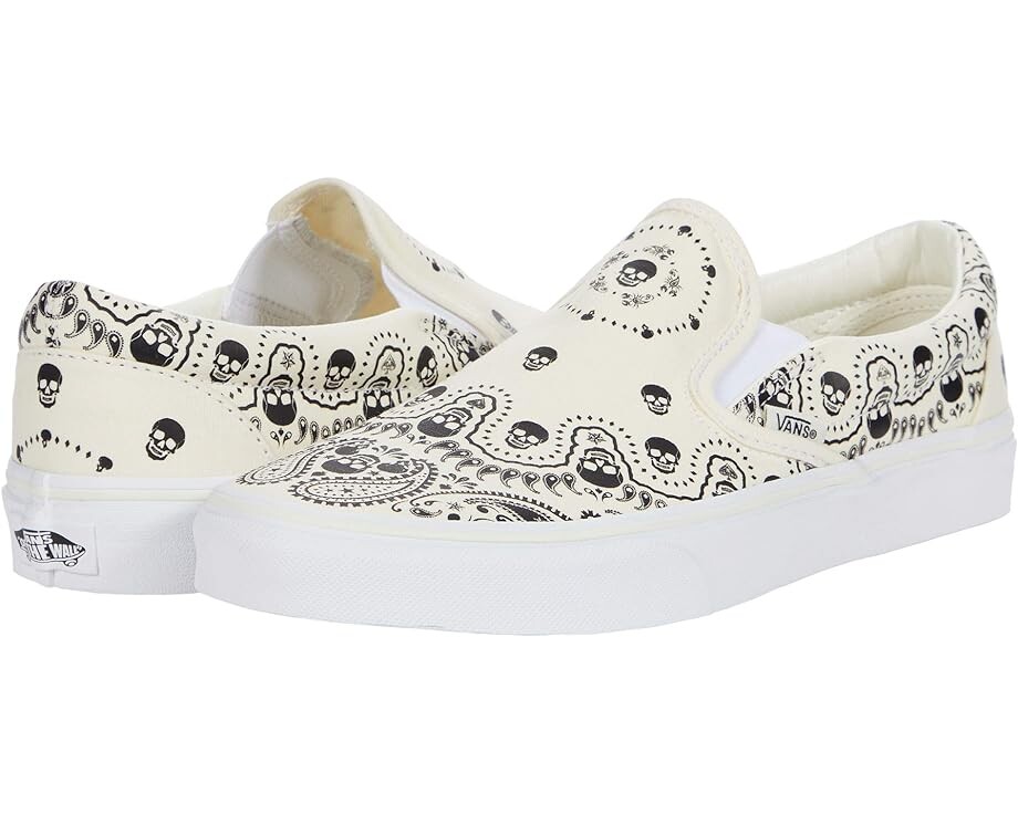 

Кроссовки Vans Classic Slip-On, цвет Classic White/Black