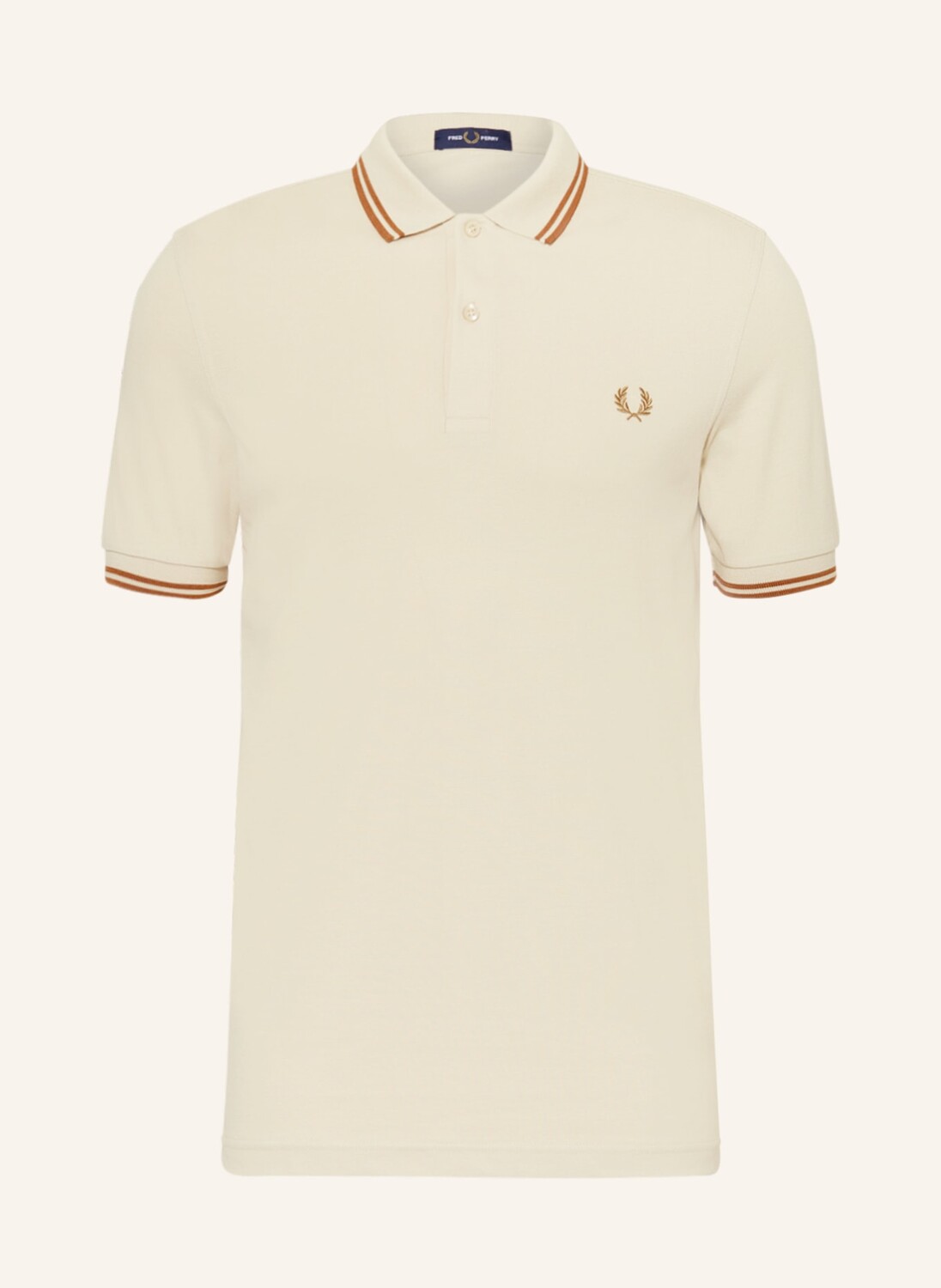 

Рубашка поло FRED PERRY Piqué M3600 Slim Fit, кремовый