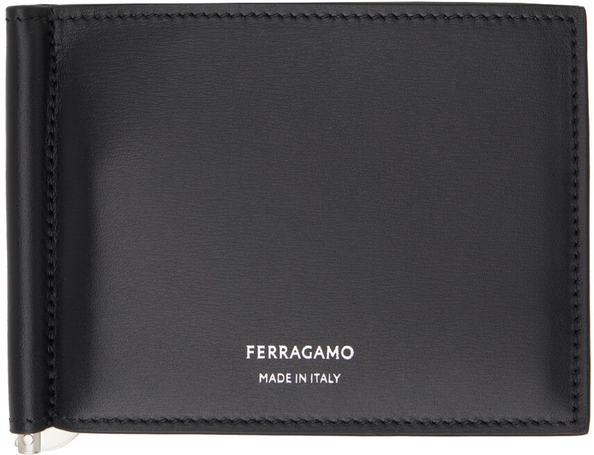 

Черный кошелек с зажимом Ferragamo