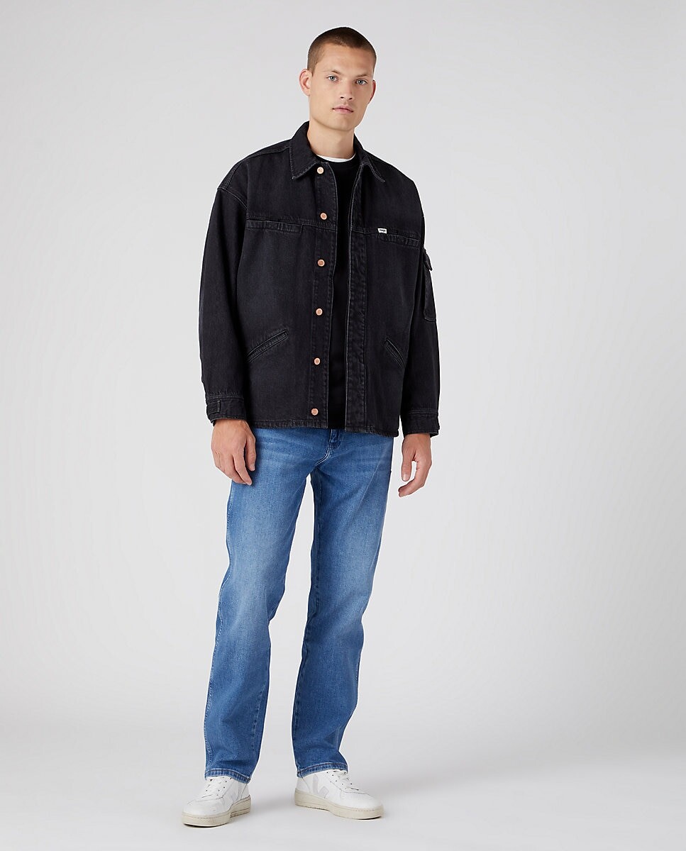 

Прямые мужские джинсы синего цвета Wrangler, синий