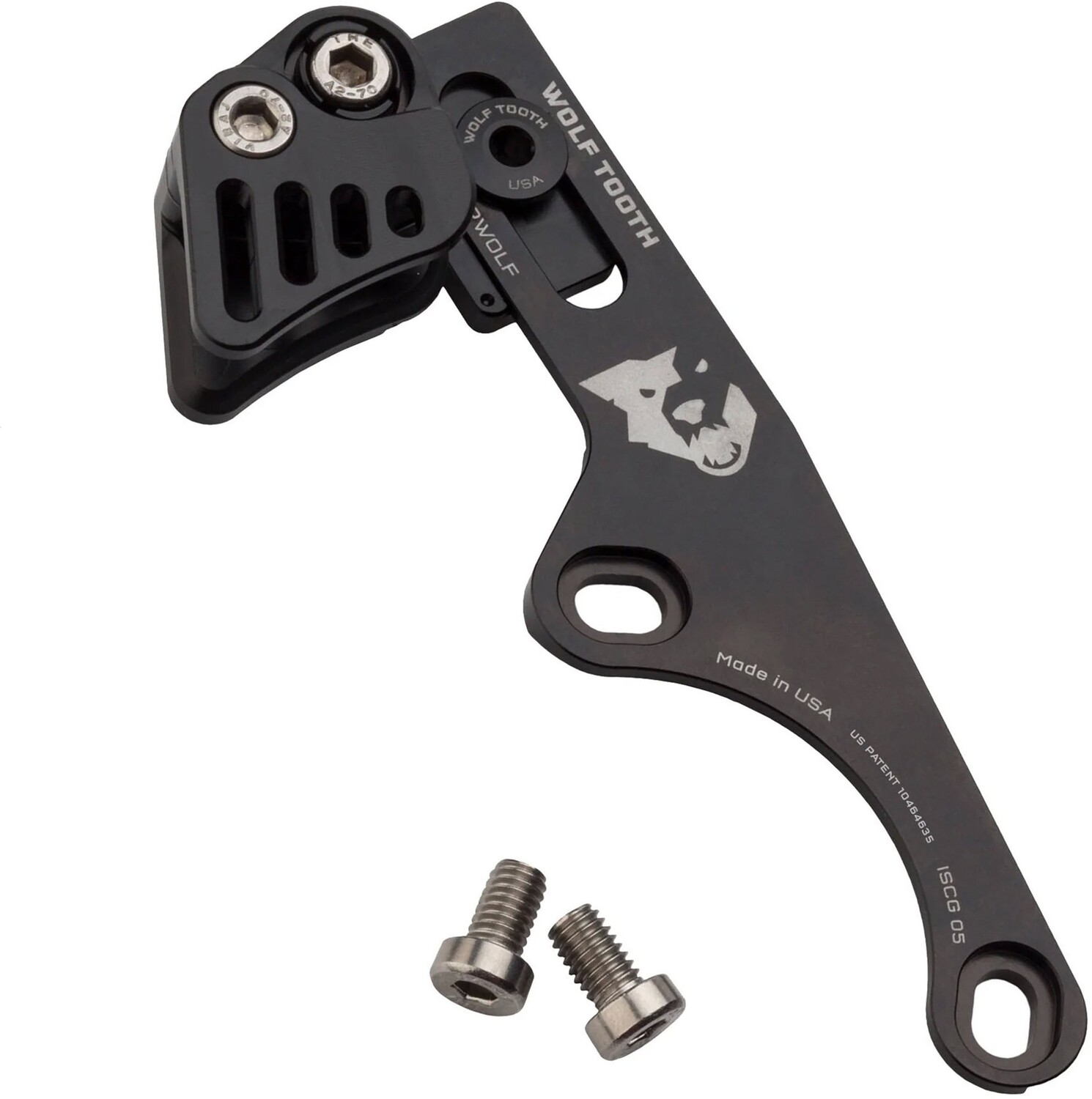 Направляющая цепи GnarWolf — крепление ISCG-05 Wolf Tooth Components, черный deckas bike chain guide mtb bicycle chain guide 1x system iscg 03 iscg 05 bb mount cnc single speed wide narrow gear chain guide