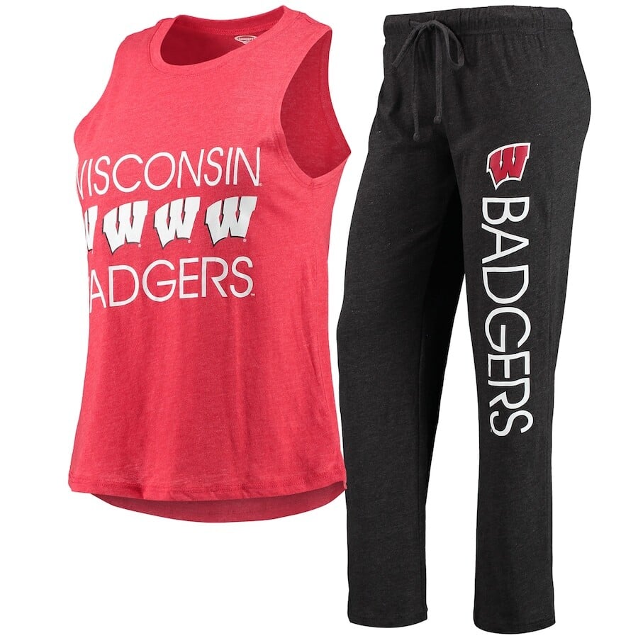 

Пижамный комплект Concepts Sport Wisconsin Badgers, черный