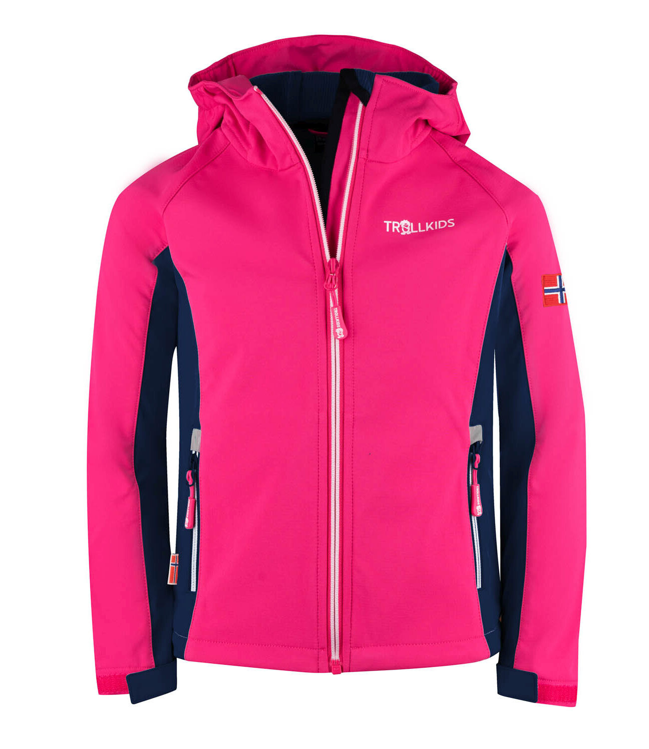 

Куртка софтшелл Trollkids Softshell Jacke Kristiansand, цвет Marineblau/Pink
