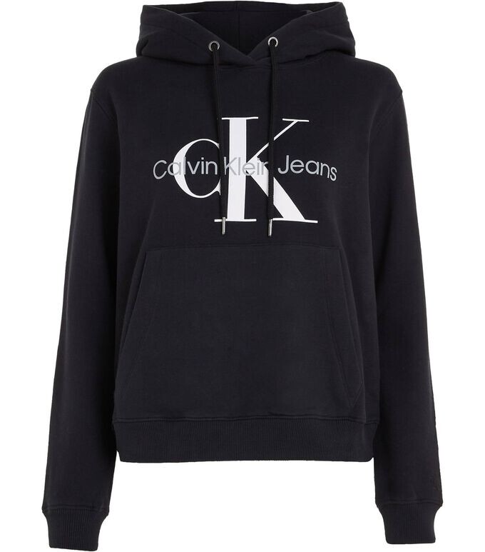 

Худи с монограммой Calvin Klein, черный
