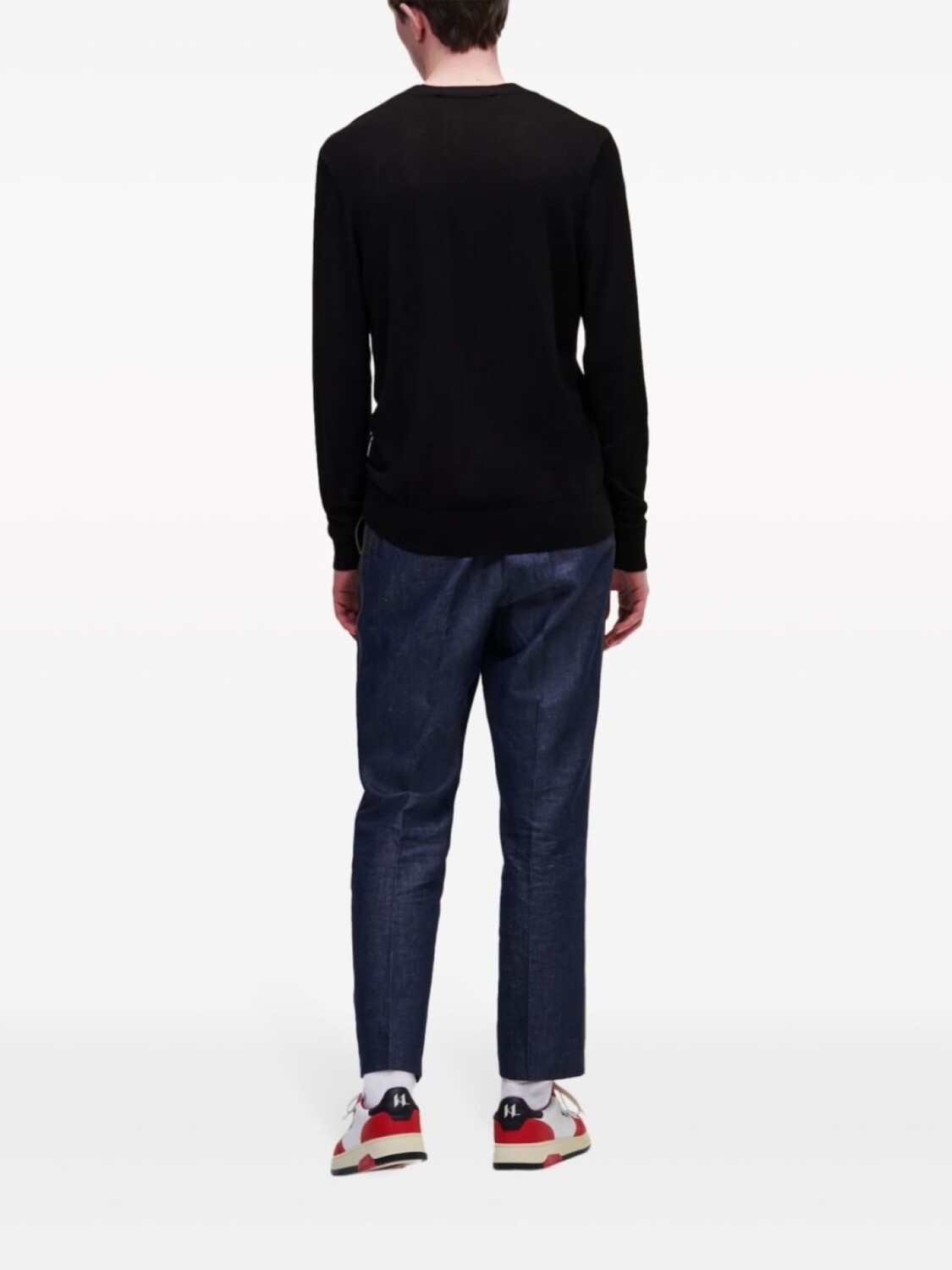 

Джемпер Ikonik 2.0 с круглым вырезом Karl Lagerfeld, черный