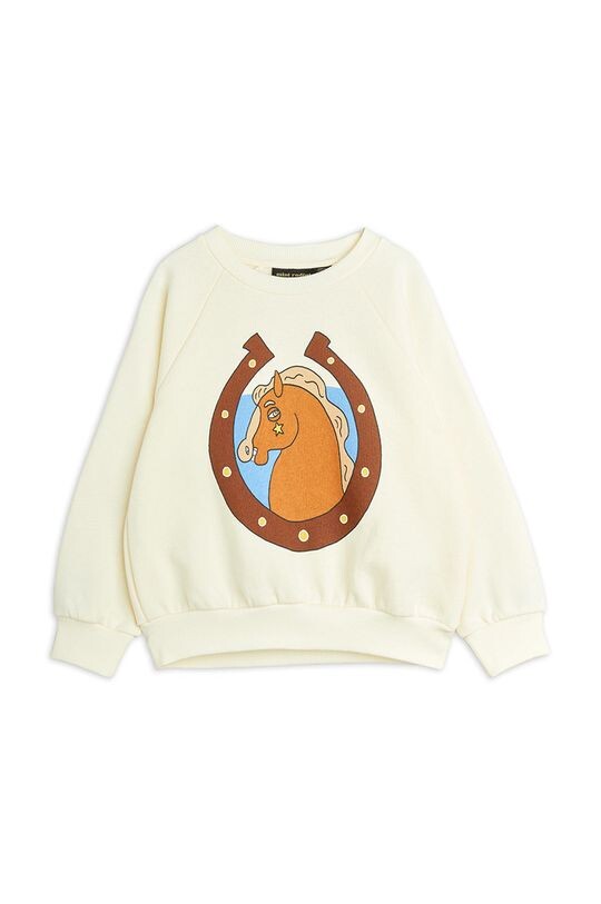 

Детская хлопковая толстовка Mini Rodini, бежевый