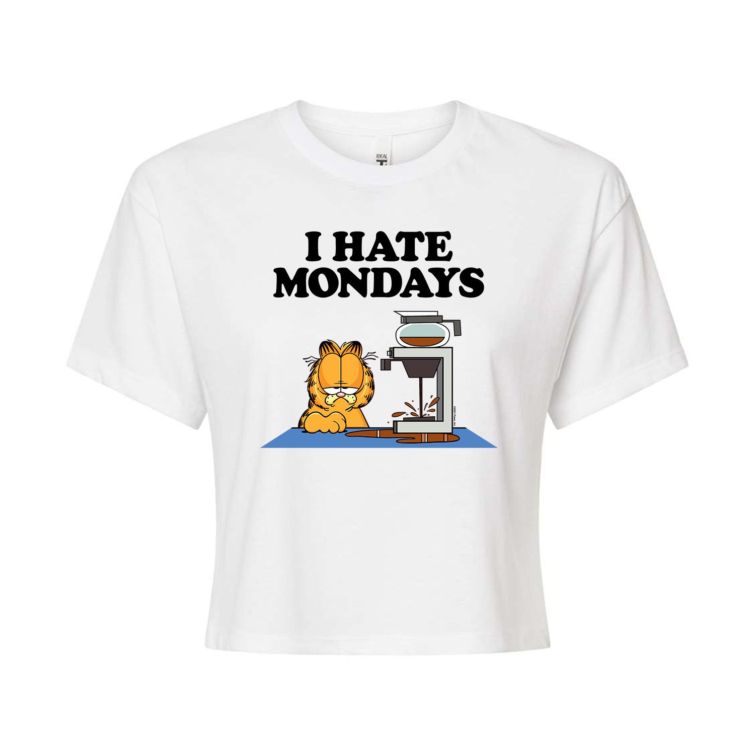 Укороченная футболка Garfield Mondays для юниоров Licensed Character
