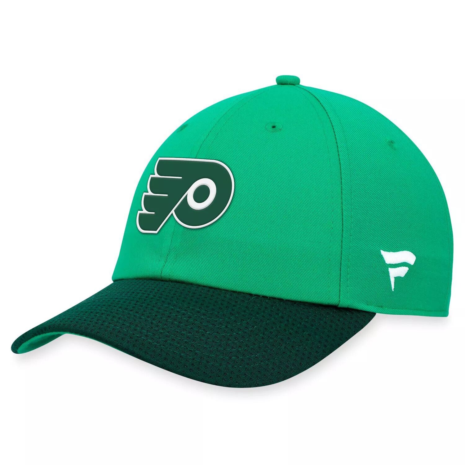 

Мужская регулируемая кепка Fanatics Kelly Green Philadelphia Flyers ко Дню Святого Патрика