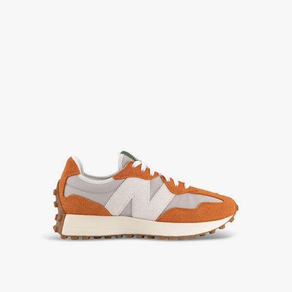 

Кроссовки 327 из замши и ткани с вышитым логотипом New Balance, серый