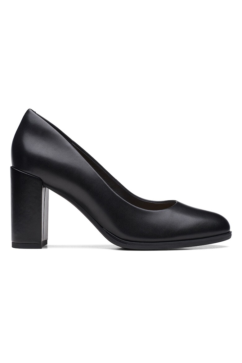 

Замшевые туфли Freva на массивном каблуке Clarks, черный