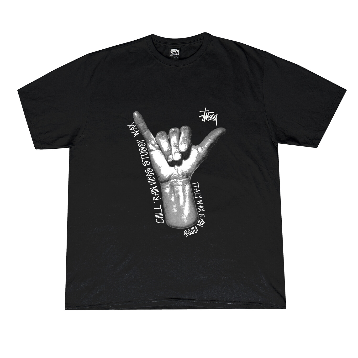 

SS24 Футболка унисекс черная Stussy, черный