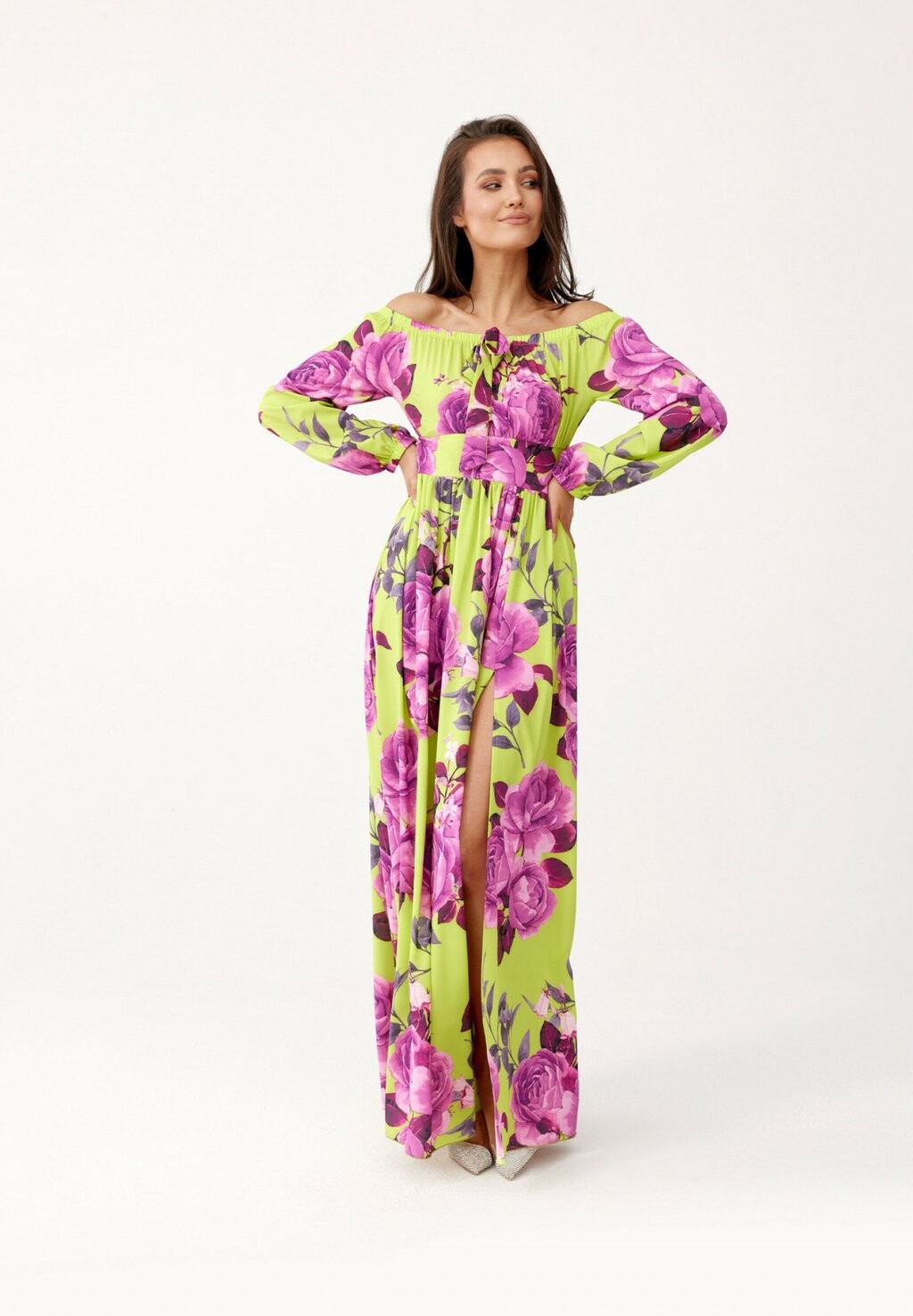 

Длинное платье Roco Fashion, мультиколор