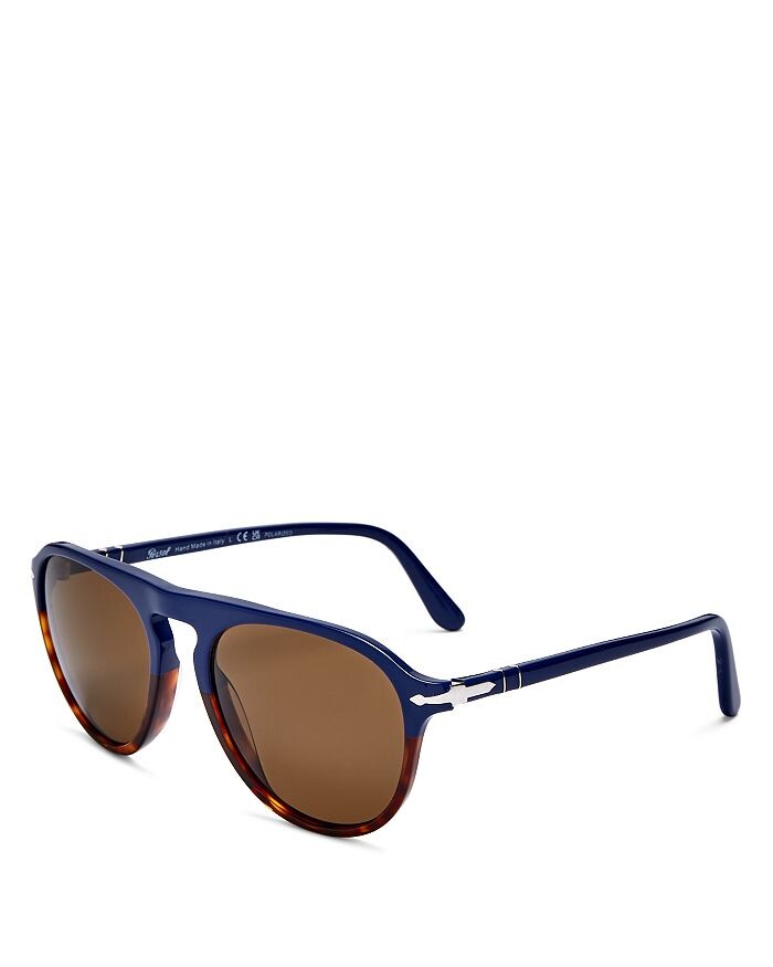 

Поляризованные солнцезащитные очки-авиаторы, 55 мм Persol