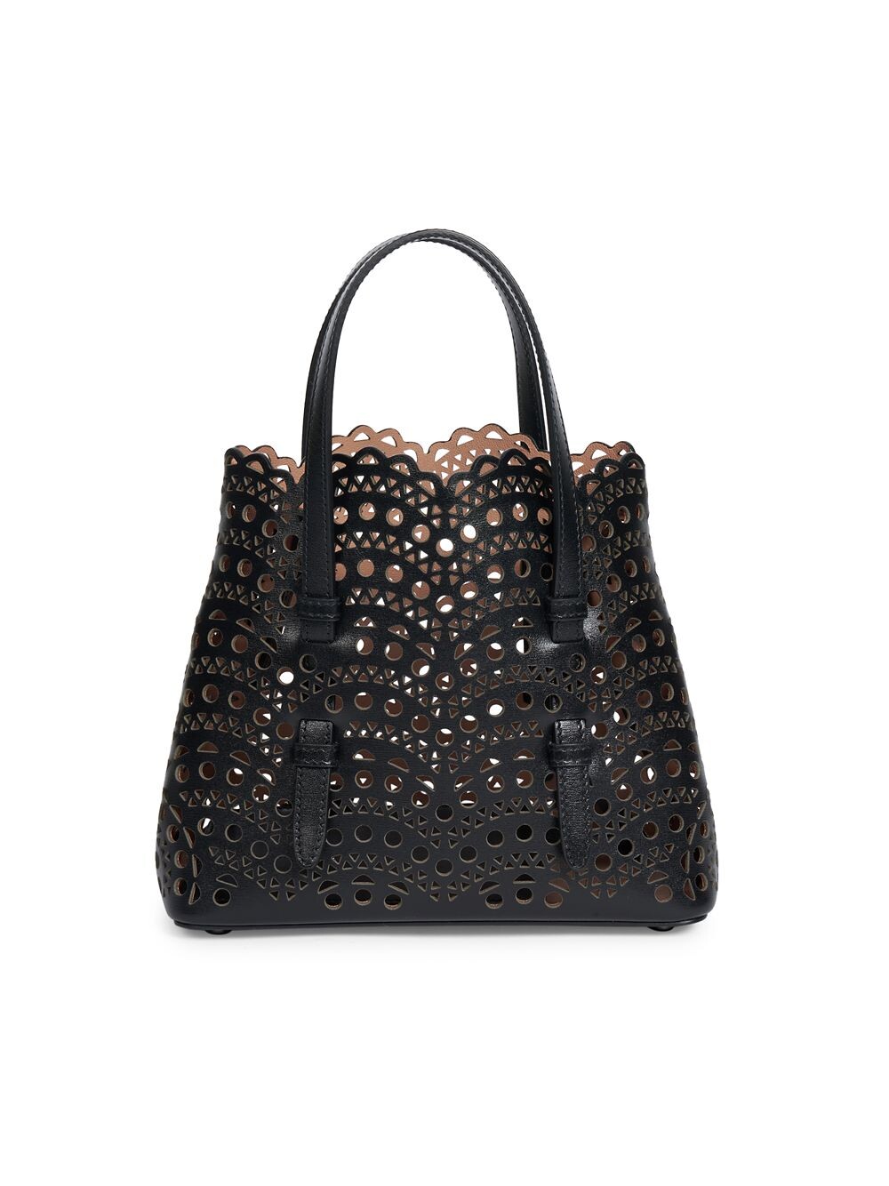 

Кожаная сумка Mina 25 с лазерной резкой Alaïa