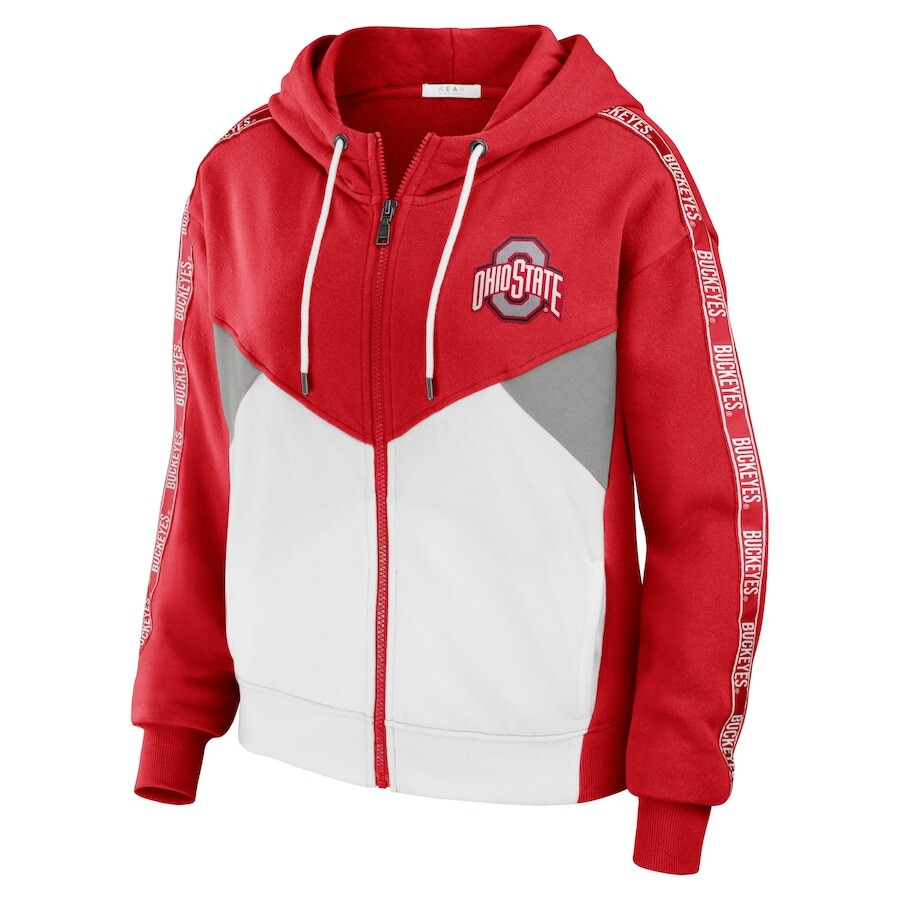 

Толстовка на молнии WEAR by Erin Andrews Ohio State Buckeyes, алый
