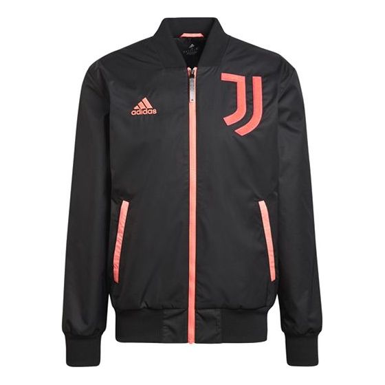 Куртка adidas New Year's Edition Juventus Soccer/Football logo Sports Jacket Black, черный куртка adidas juve windbreakr juventus soccer football training sports hooded logo black черный