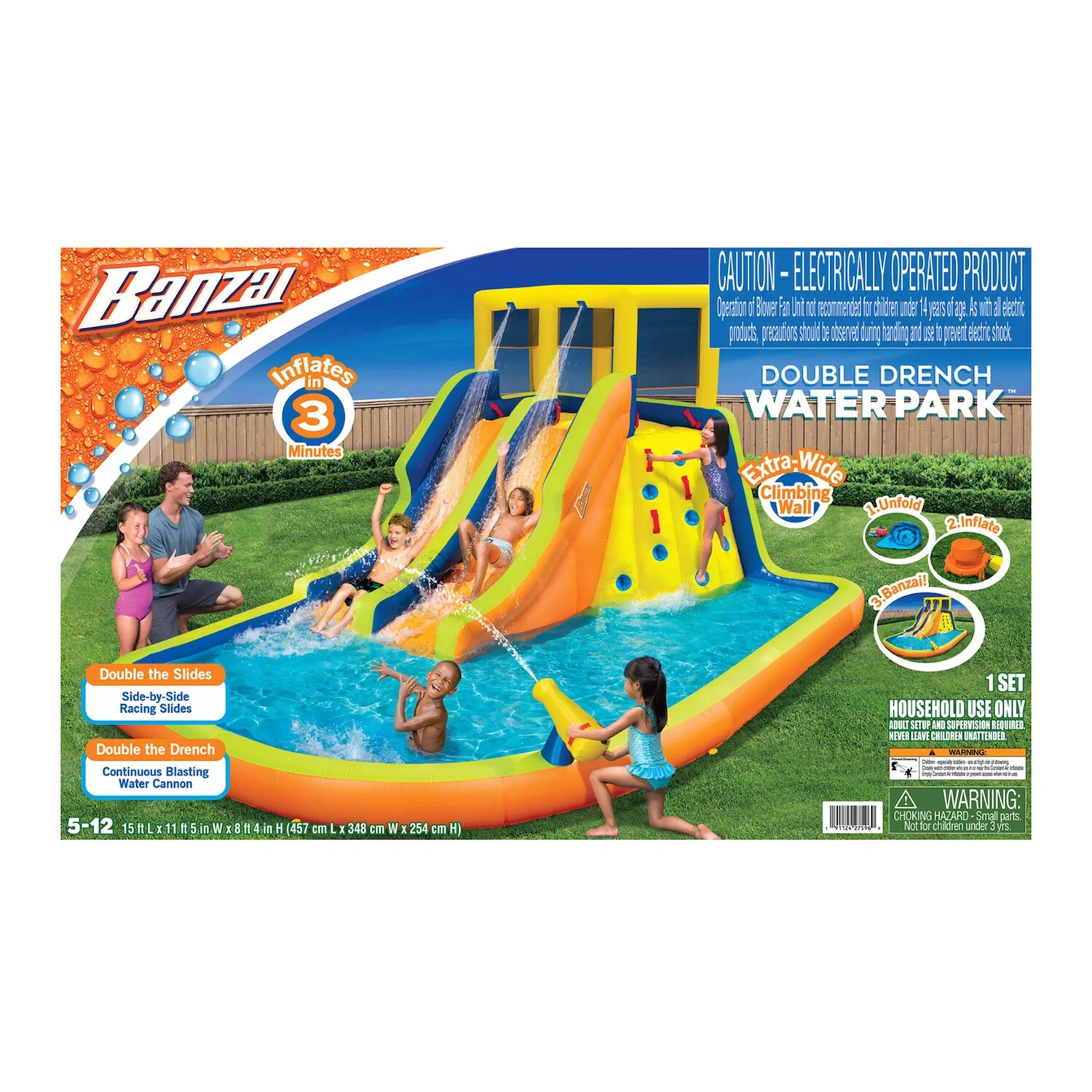 

Игрушка для улицы Banzai Double Drench в аквапарке Banzai