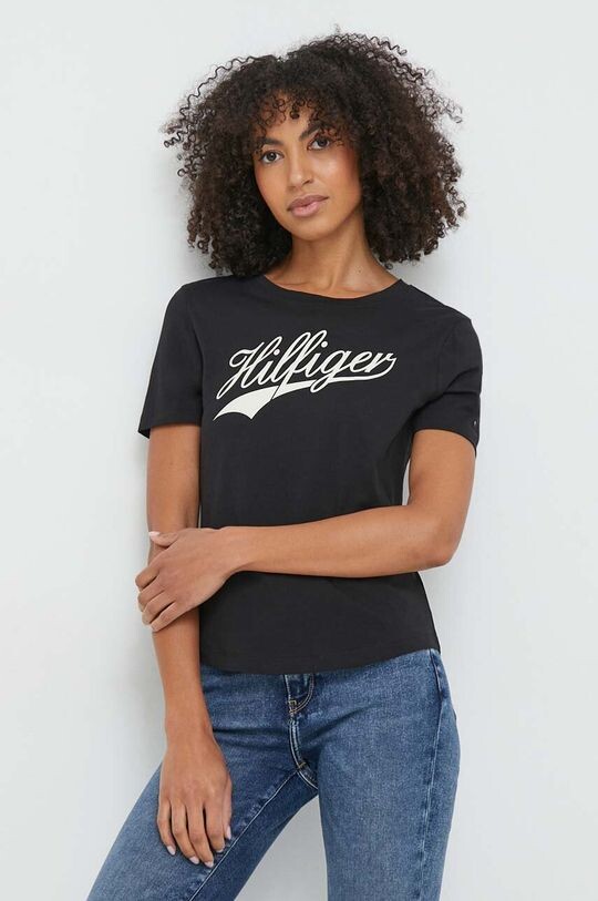 

Хлопковая футболка Tommy Hilfiger, черный