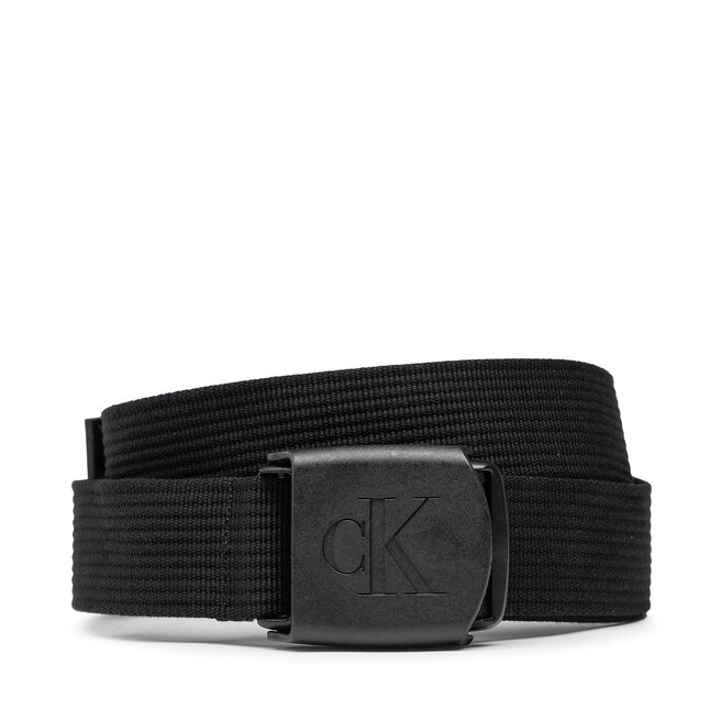 

Ремень Calvin Klein Jeans LogoPlaque Webbing, черный