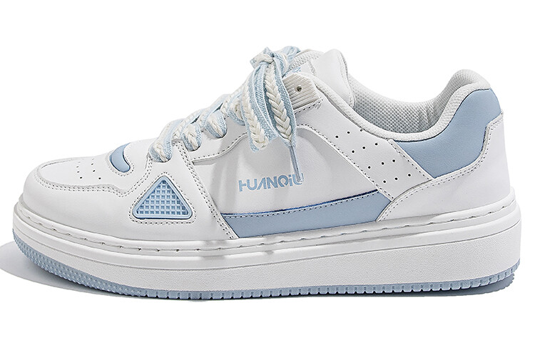 

Кроссовки HUANQIU Skateboarding Shoes Men Low-top Blue, белый/голубой