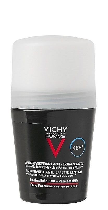 дезодорант антиперспирант защита от пятен vichy homme 48h Vichy Homme Anti-Transpirant 48H Extra Sensitiv антиперспирант для мужчин, 50 ml