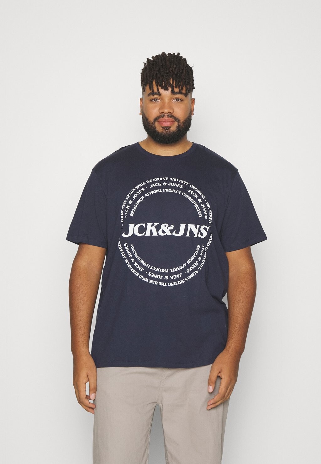 

Футболка с принтом Jack & Jones, темно-синий