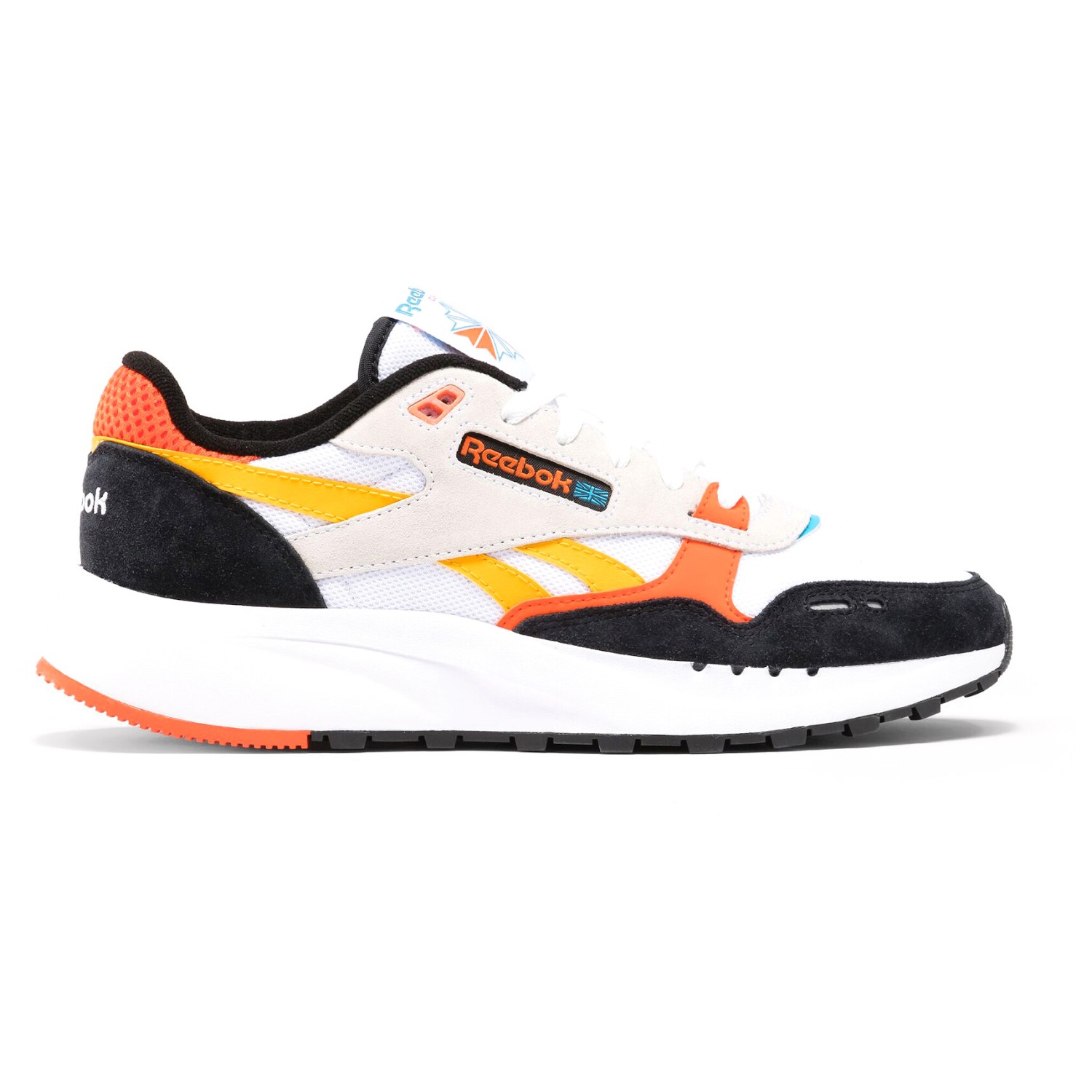 

Кроссовки Reebok Classic Leather 2400, цвет White/Black/Pump Orange