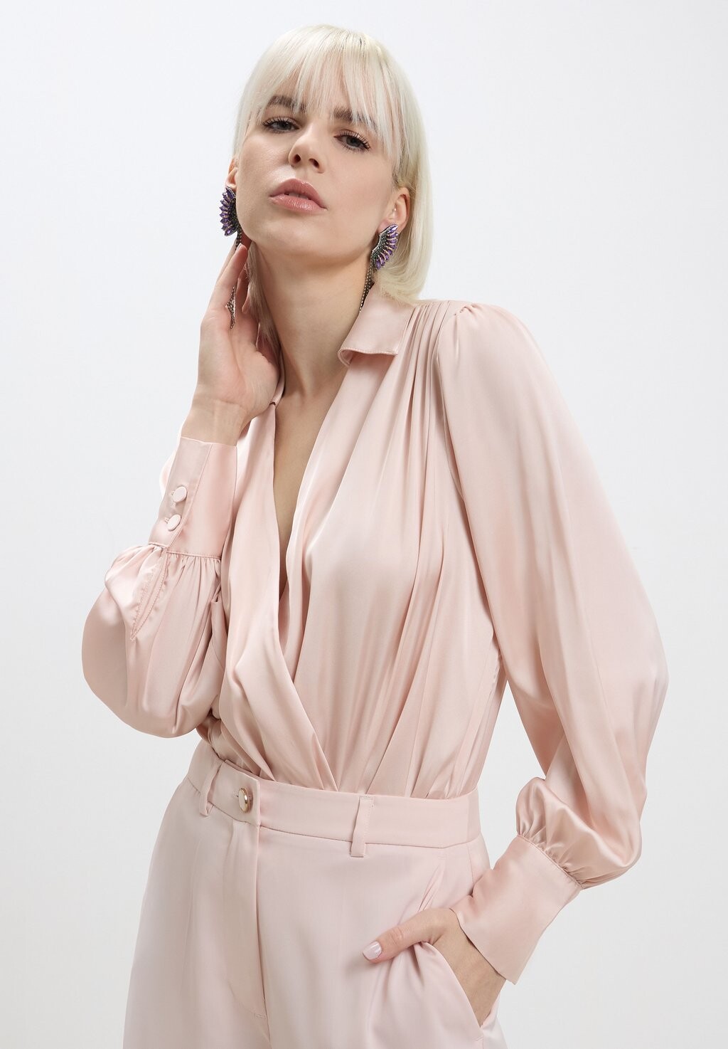 

Блузка Crossed Calliope, цвет rosa