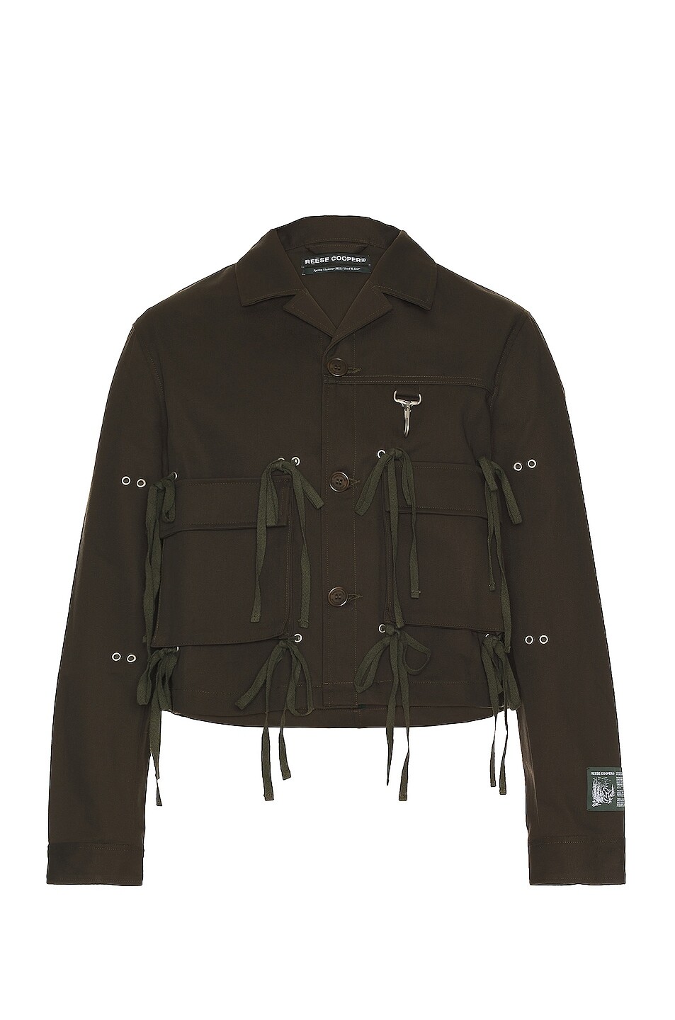 

Куртка Reese Cooper Modular Pocket Cotton Twill Three Button, оливковый