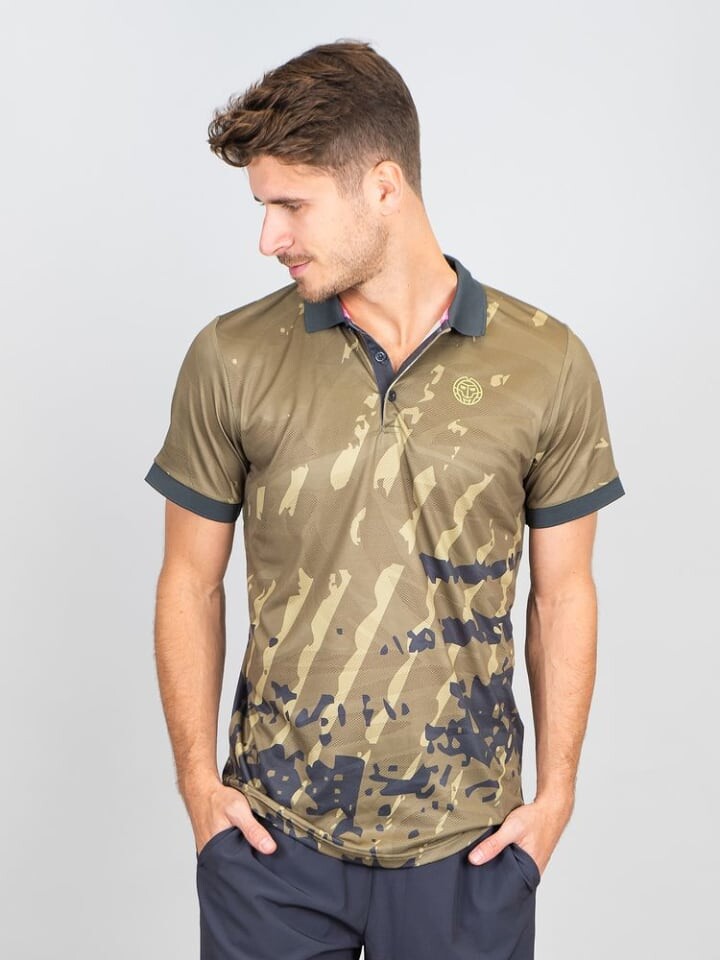 

Футболка BIDI BADU Pure Wild Polo, оливковый