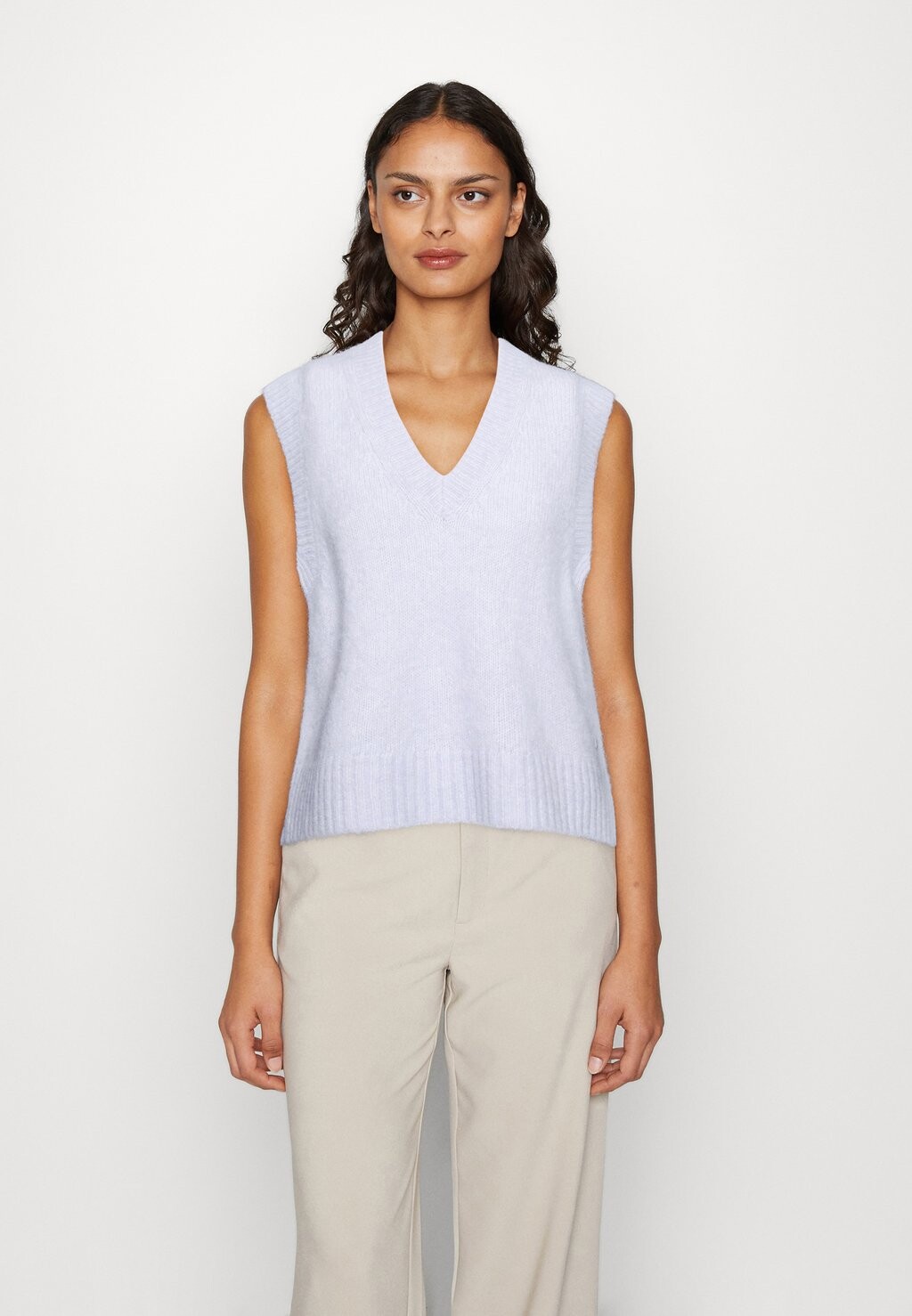 

Джемпер Marc O'Polo Vest With V-Neck, сиреневый, Фиолетовый;серый