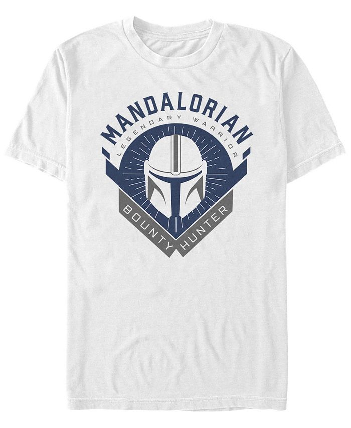 цена Мужская футболка с короткими рукавами и эмблемой мандалорского воина «Звездные войны» Fifth Sun, белый