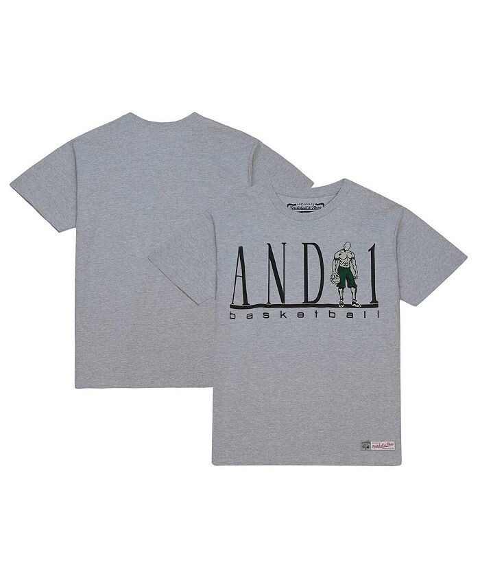 

Мужская баскетбольная футболка Heather Grey And 1 Mitchell & Ness, серый