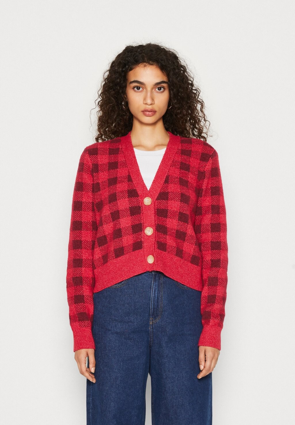 

Кардиган VILA КАРДИГАН VICHEKINA V NECK, цвет beet red/love potion