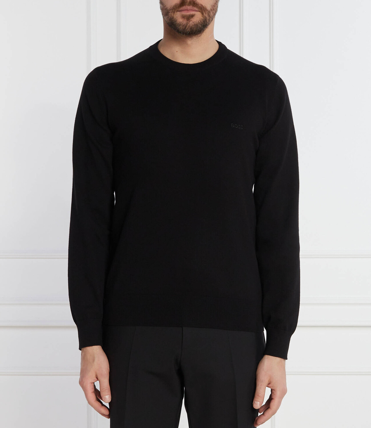 

Свитер BOSS BLACK Pacas-L Regular Fit, черный