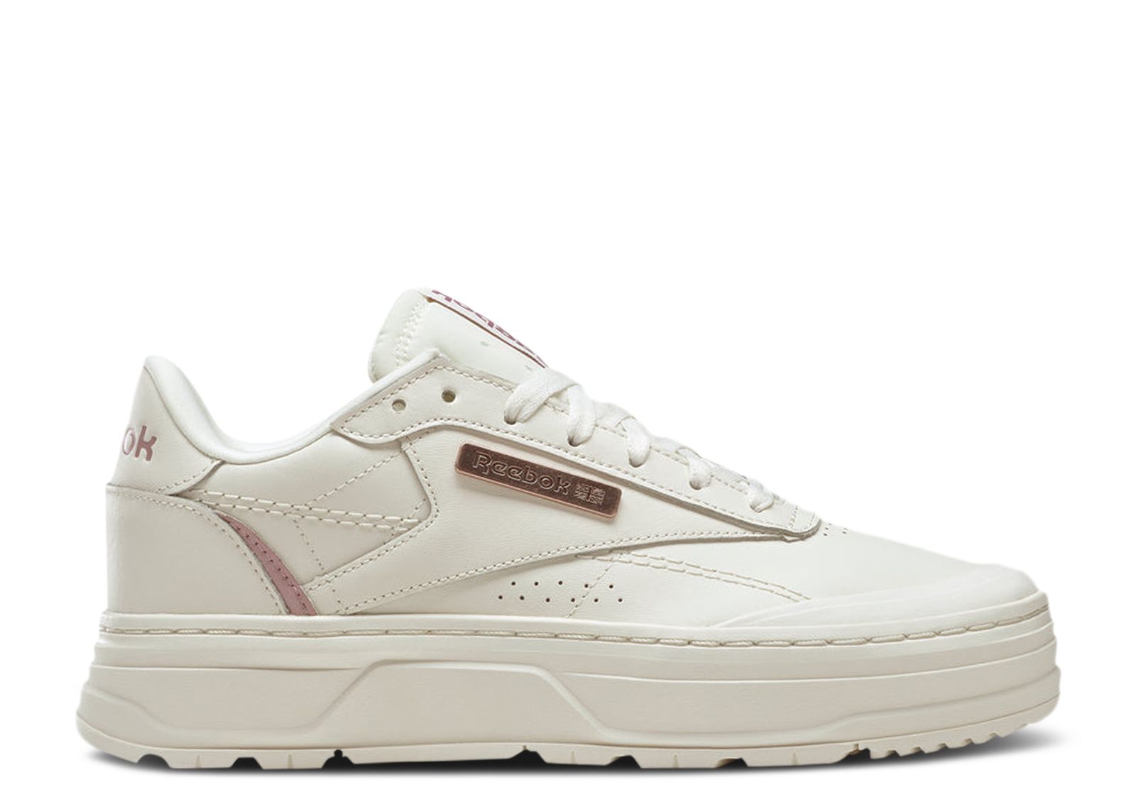 Кроссовки Reebok Wmns Club C Double Geo 'Chalk Rose Gold', кремовый кроссовки reebok classic club c double geo footwear white chalk