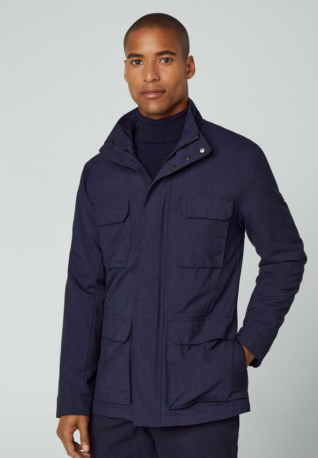

Куртка межсезонная Tailored Field Hackett London, цвет dark blue