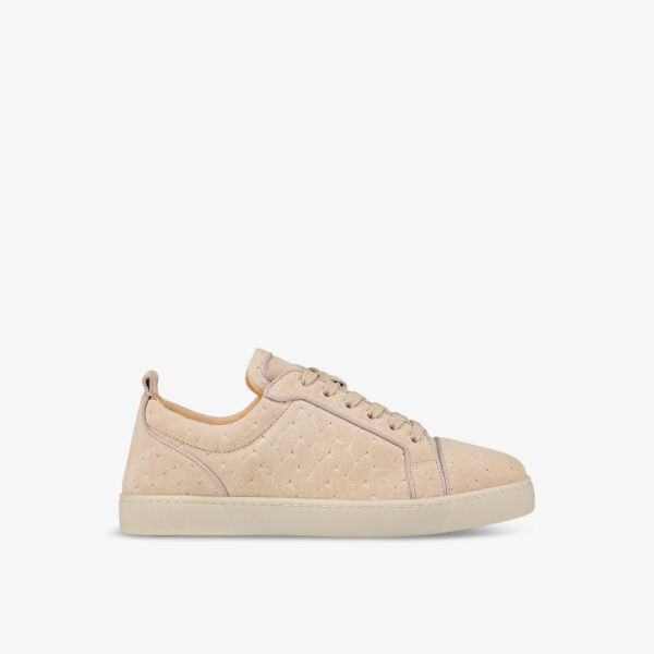 

Замшевые кроссовки louis junior с низким берцем Christian Louboutin, цвет leche