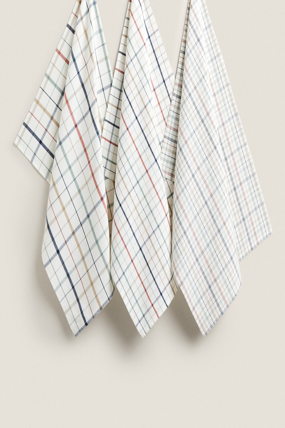 

Хлопковое полотенце check (3 шт. в упаковке) Zara, средне-зеленый