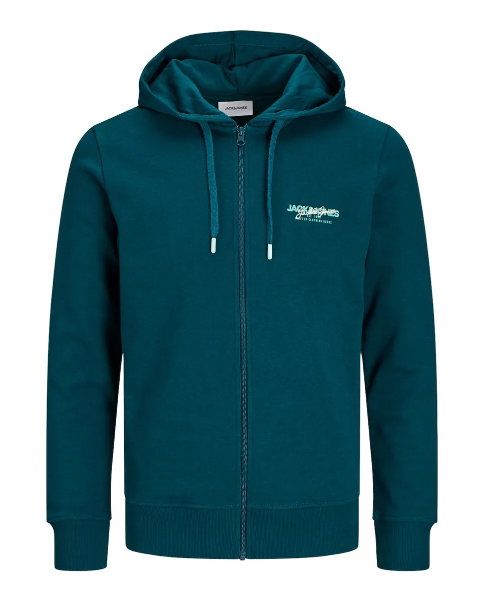 

Мужская толстовка на молнии с капюшоном Jack & Jones, зеленый