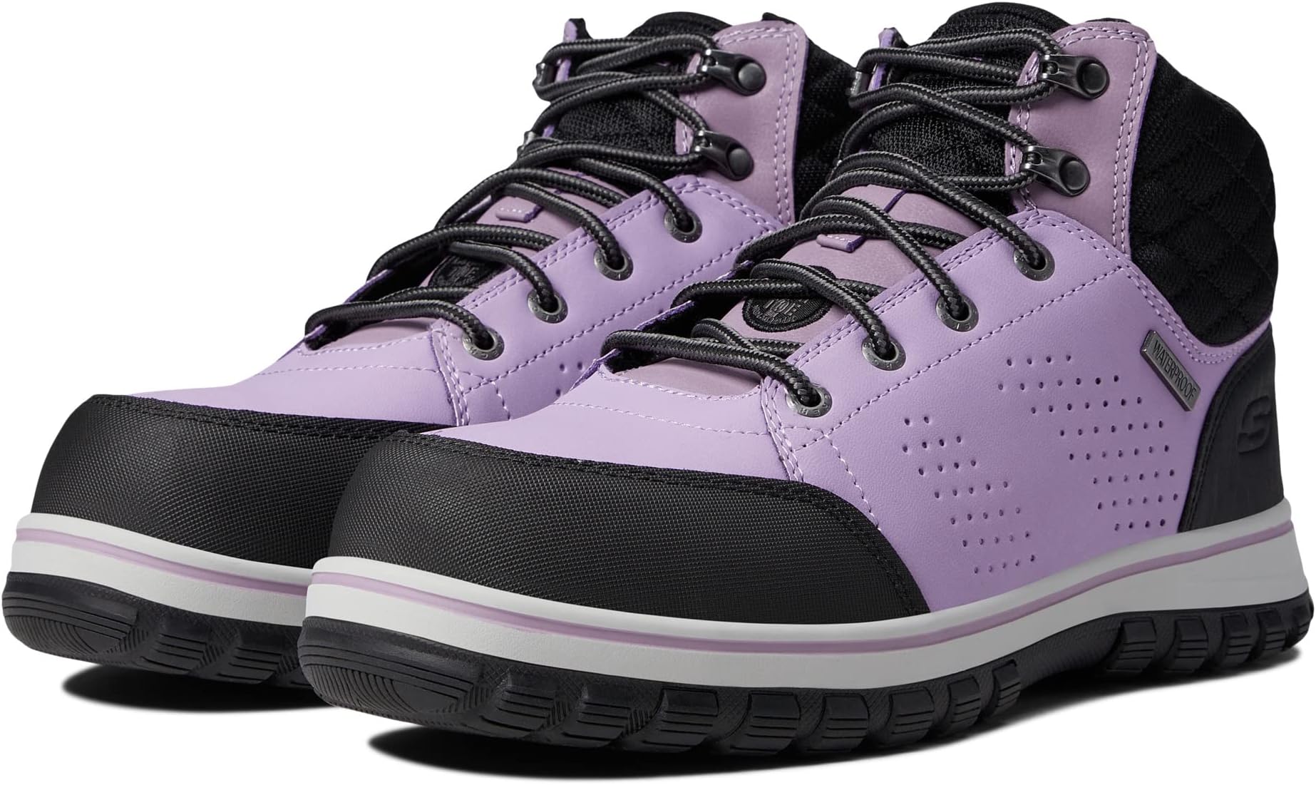 Рабочая обувь с композитным носком Mccoll Comp Toe SKECHERS Work, цвет Purple/Black