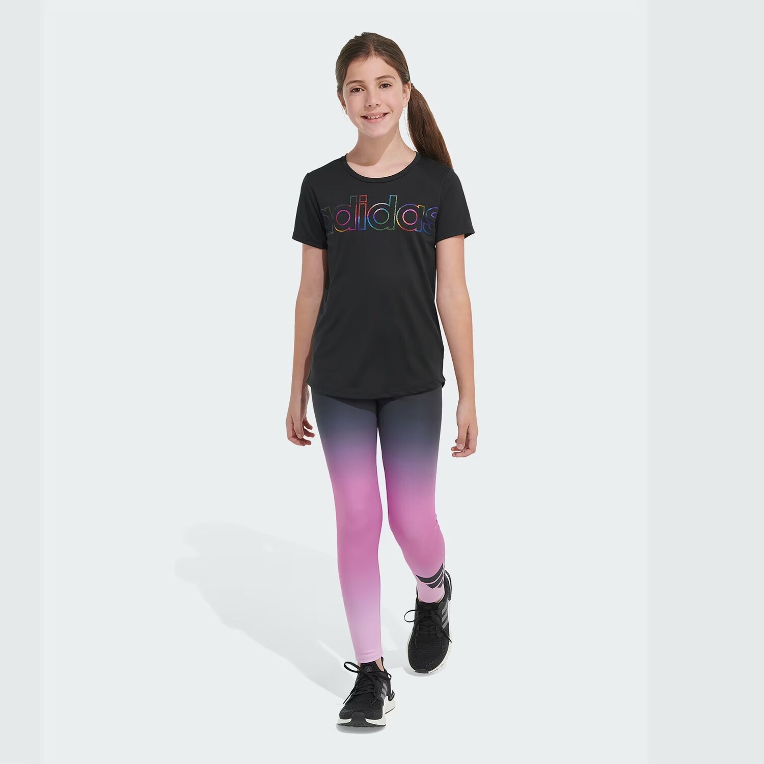 

Колготки с рисунком омбре Adidas, цвет Pulse Lilac