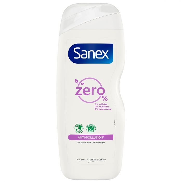 Гель для душа Gel de ducha Zero Anti-Pollution Sanex, 600 ml гель для ванны и душа аргания