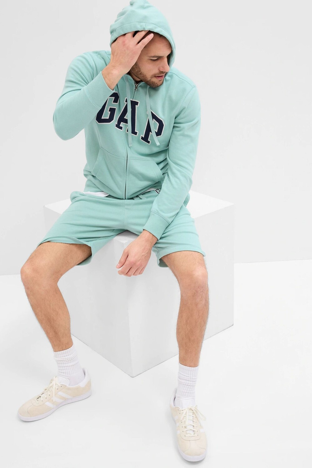 

Толстовка на молнии с логотипом Gap, синий