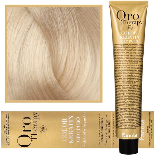 Краска для волос, 100 мл Fanola, Oro Therapy, Color Keratin Oro Puro, 10.0